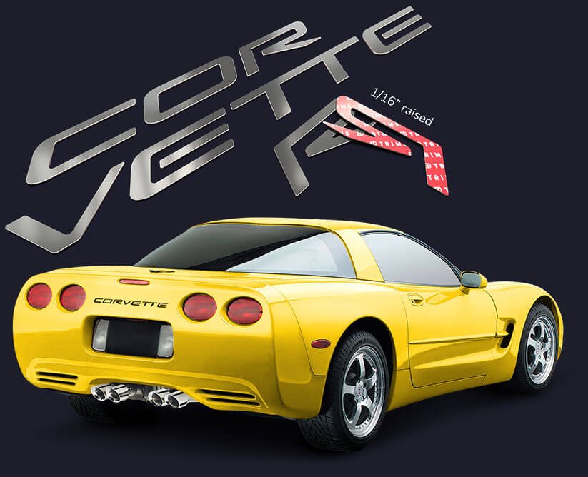 Custom Corvette letter inserts by BDTRIMS